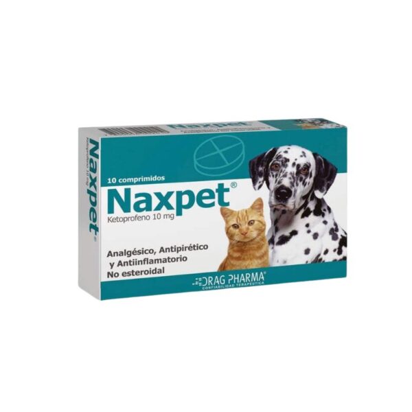 Naxpet 10 MG es un potente medicamento diseñado para ofrecer alivio eficaz en el tratamiento de diversas condiciones dolorosas y febrilidades en perros y gatos. Este comprimido oral contiene Ketoprofeno, un antiinflamatorio no esteroidal que ayuda a reducir el dolor, la fiebre y la inflamación, proporcionando una solución efectiva para mejorar la calidad de vida de tus mascotas. Ideal para el manejo de dolor postquirúrgico, osteoartritis y lesiones traumáticas, Naxpet 10 MG es una opción confiable para veterinarios y dueños de mascotas que buscan un alivio rápido y seguro para sus compañeros de cuatro patas.