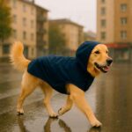 Impermeable para Perro Azul 1