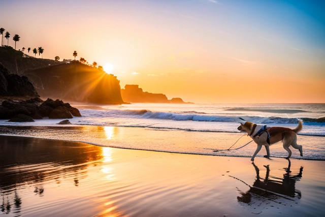 paseando en la playa