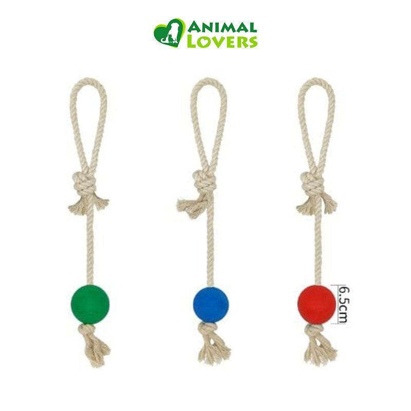6.5-1.jpg La Pelota con Cuerda para Perro es el juguete ideal para mantener a tu mascota activa y entretenida. Este juguete versátil combina una pelota de goma dura con una cuerda resistente, permitiéndote jugar a lanzar la pelota o a los tirones. Con su diseño duradero y colores vibrantes, la Pelota con Cuerda para Perro es perfecta para ofrecer a tu perro una experiencia de juego estimulante y saludable.