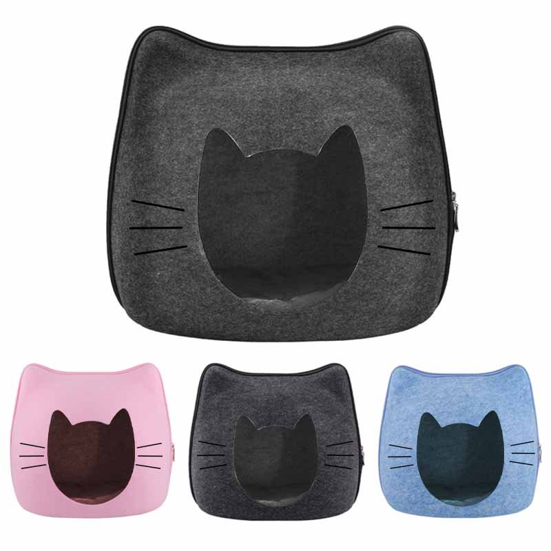 Cueva-para-Gato-Bigotes Cueva para Gato Bigotes de fieltro una cueva para tus gatos