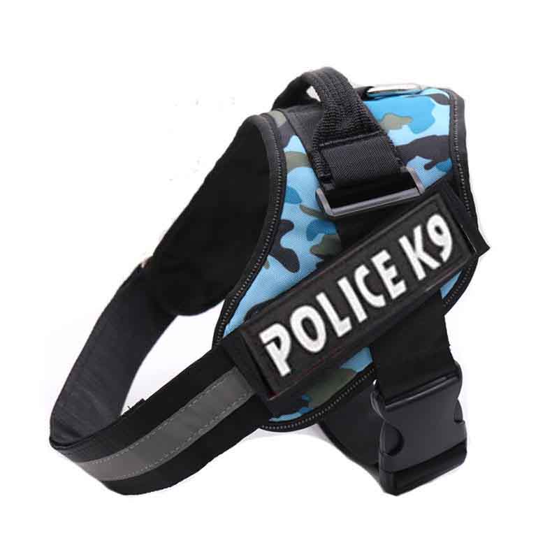 Arnes K9 camuflaje azul 1