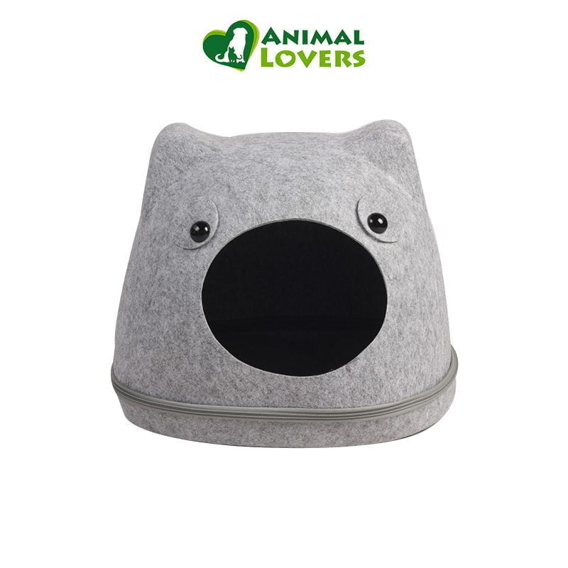 Cueva para Gatos Cara de fieltro, lavable durable, un refugio para nuestra mascota