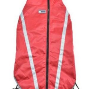 Parka para Perros Reflectante Cierre Roja está diseñeada para  proporcionar suficiente calidez, este abrigo de invierno para perro está hecho de tela de alta calidad. De color Rojo esta parka viene con bordes reflectantes en sus bordes para no perder de viste a tu mascota en todo momento. Esta parka esta pensada en mascotas medianas a grandes.