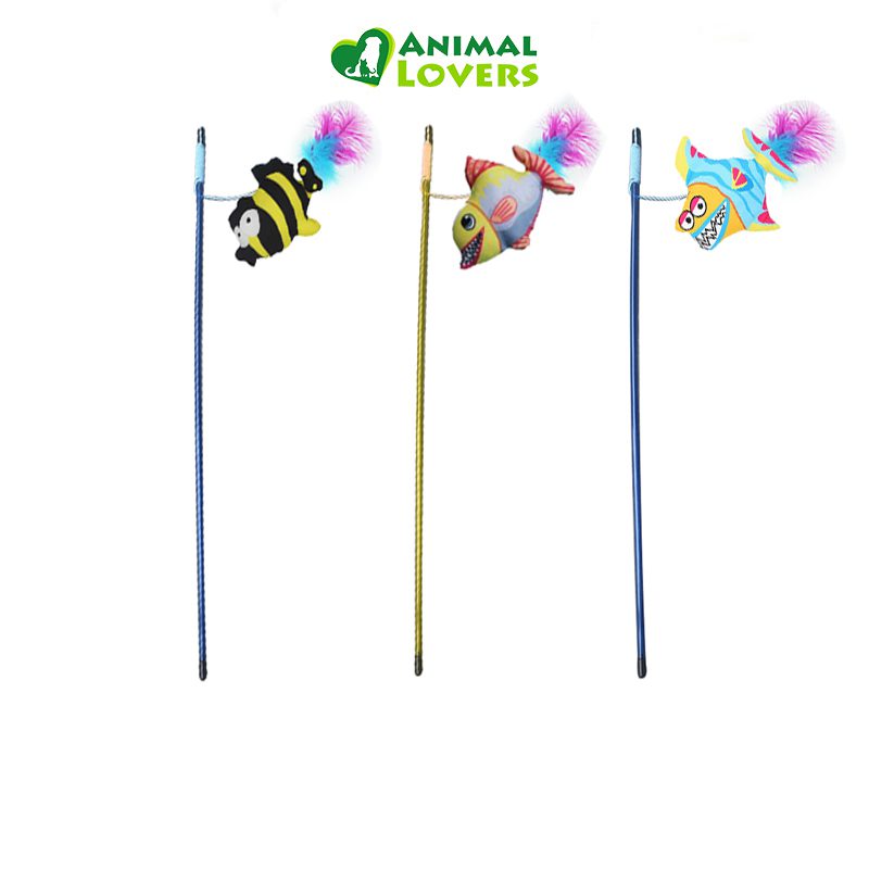 Varita Cazadora Interactiva para Gatos Pez Varita Cazadora Interactiva para Gatos Pez