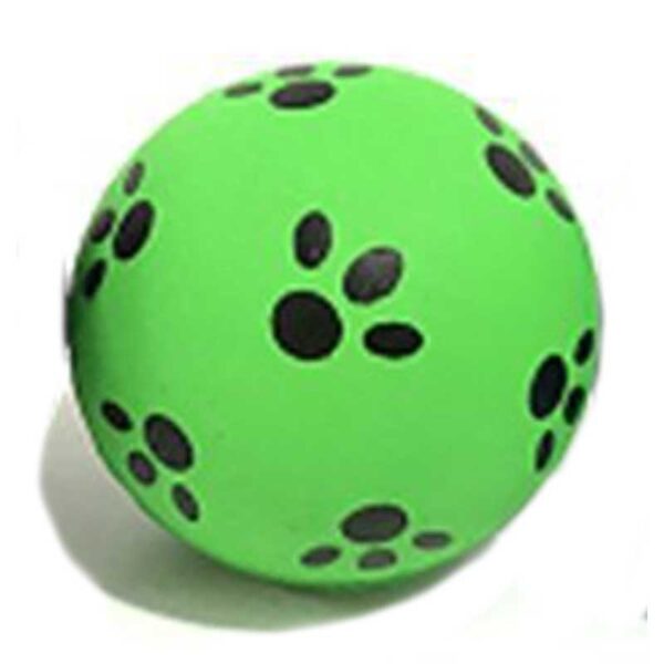 pelota goma verde patita 1