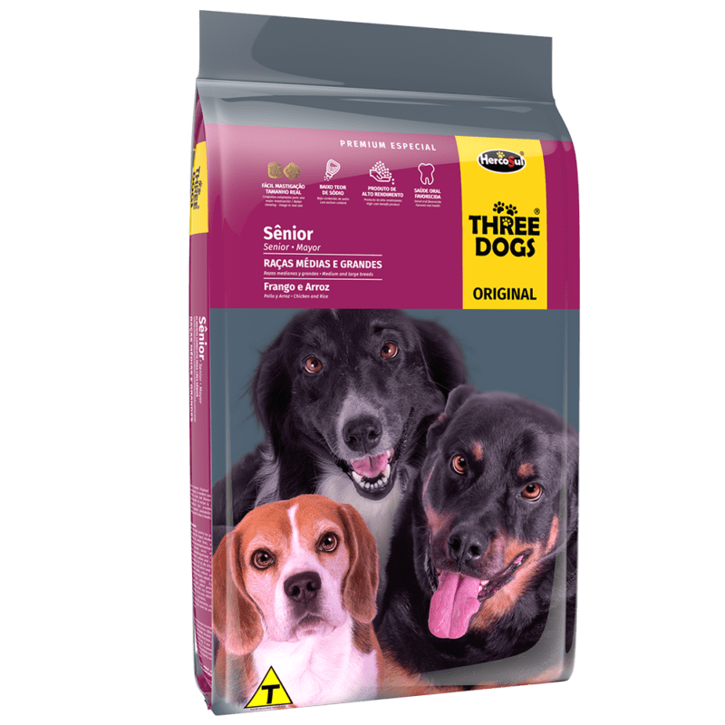 three dogs original m dias e grandes s nior frango e arroz angulo 1