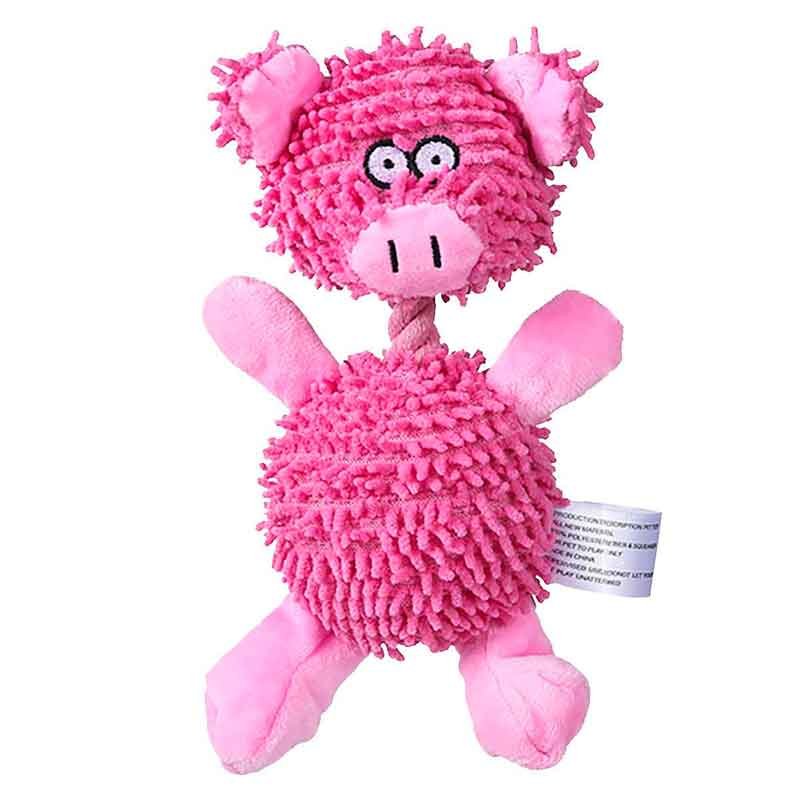 Peluche para Perro Cerdo Peluche para Perro Cerdo está diseñado con la comodidad y la seguridad de tu mascota en mente. Fabricado con material de felpa suave y de alta calidad, este juguete es perfecto para ser abrazado, mordisqueado y jugado por tu perro sin preocupaciones.
