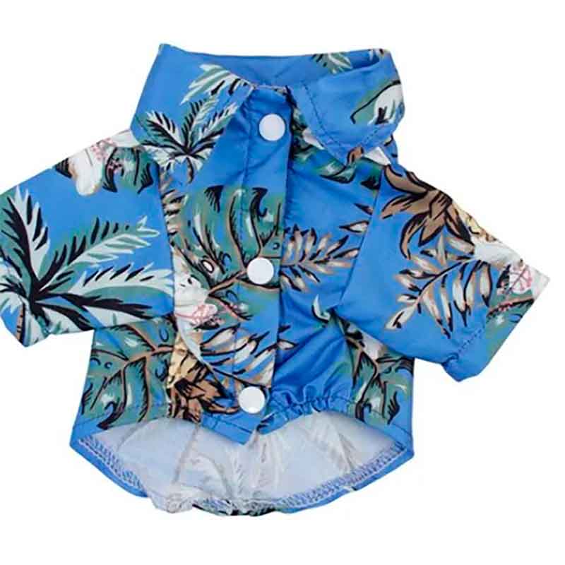 camisa-perro-celeste-con-piña Camisa Perro Celeste con Piña es una prenda diseñada para combinar comodidad y estilo para tu amigo de cuatro patas. Esta camisa no solo le brinda a tu perro un toque de elegancia tropical, sino que también garantiza un ajuste cómodo gracias a sus tres tallas disponibles: L, XL y XXL