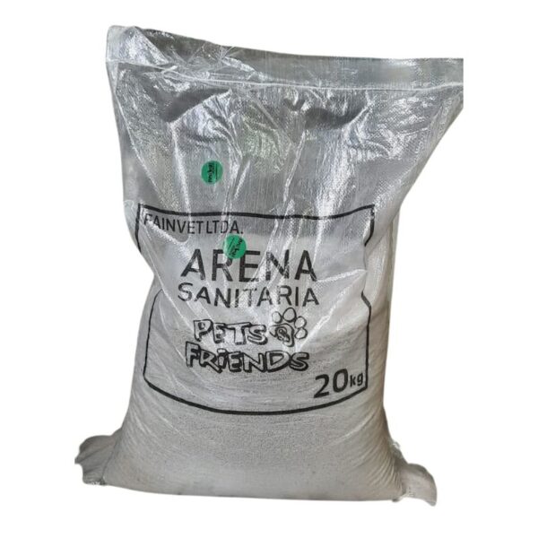 Arena Sanitaria 20 KG Pets Friends esta arena aglomerante de 20 KG ofrece calidad premium y un toque envolvente de lavanda en cada grano.