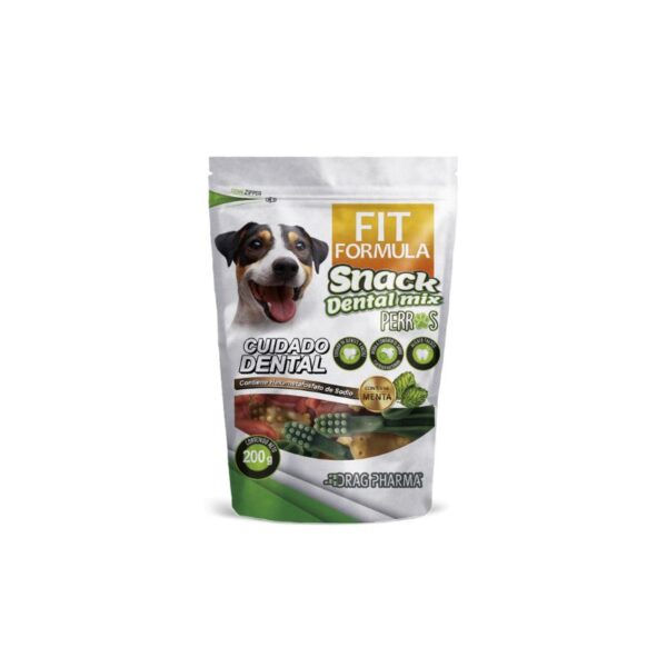 Snack Dental Perros Fit Mix es una excelente opción para mantener la salud oral de tu perro en óptimas condiciones. Este delicioso snack no solo complace el paladar de tu mascota, sino que también contribuye significativamente al cuidado de sus dientes y encías.