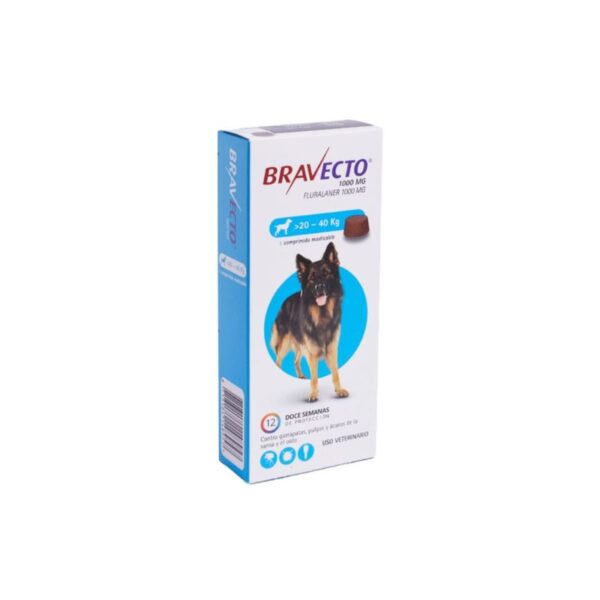 Bravecto Perro 20 a 40 KG es un comprimido masticable diseñado específicamente para ofrecer una protección eficaz contra pulgas y garrapatas en perros de mediana y gran tamaño. Con una fórmula de acción sistémica, este producto no solo combate infestaciones actuales, sino que también previene la aparición de nuevas, brindando tranquilidad y bienestar a tu mascota durante 12 semanas.