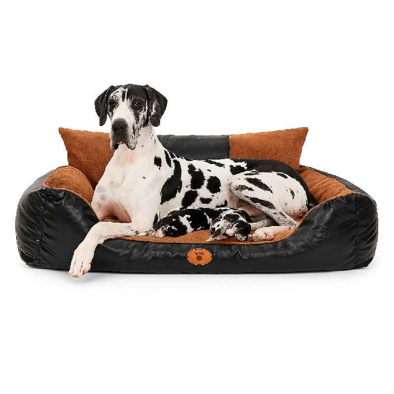 cama para perros grandes cuerina xxl 7