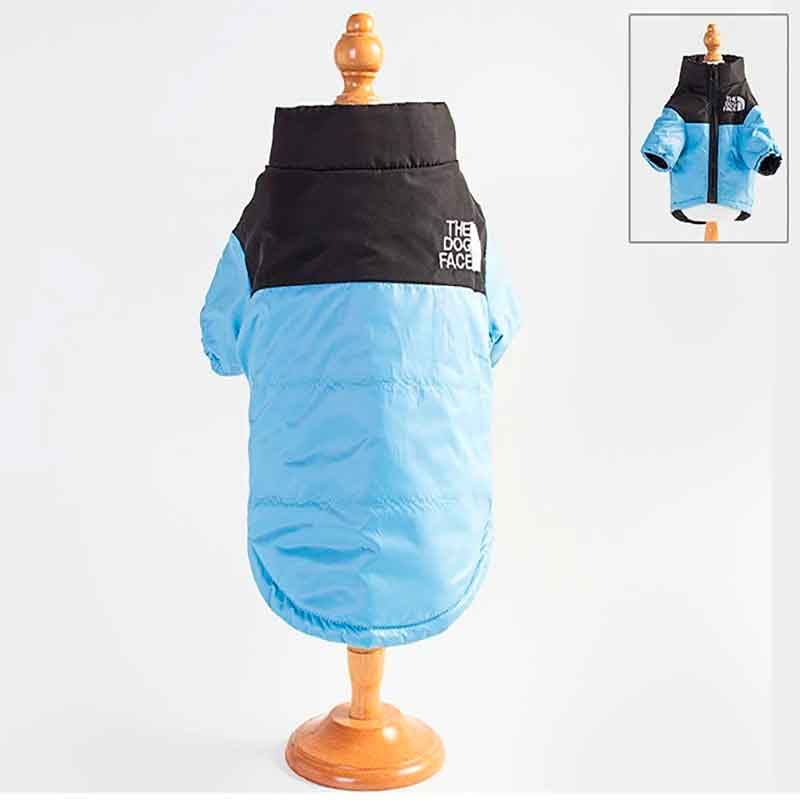 Parka impermeable perro Dog Face CELESTE