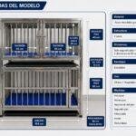 Jaula para Hospitalización Veterinaria 2×3 de Acero Inoxidable